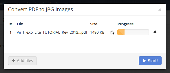 PDF to JPG Conversion in PDF Burger