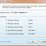 Wipe Disk or Partition - MiniTool Partition Wizard Pro 8