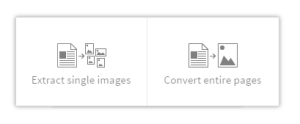 PDF to JPG Conversion Options in SmallPDF
