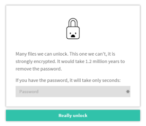 Unlock PDF - Password needed